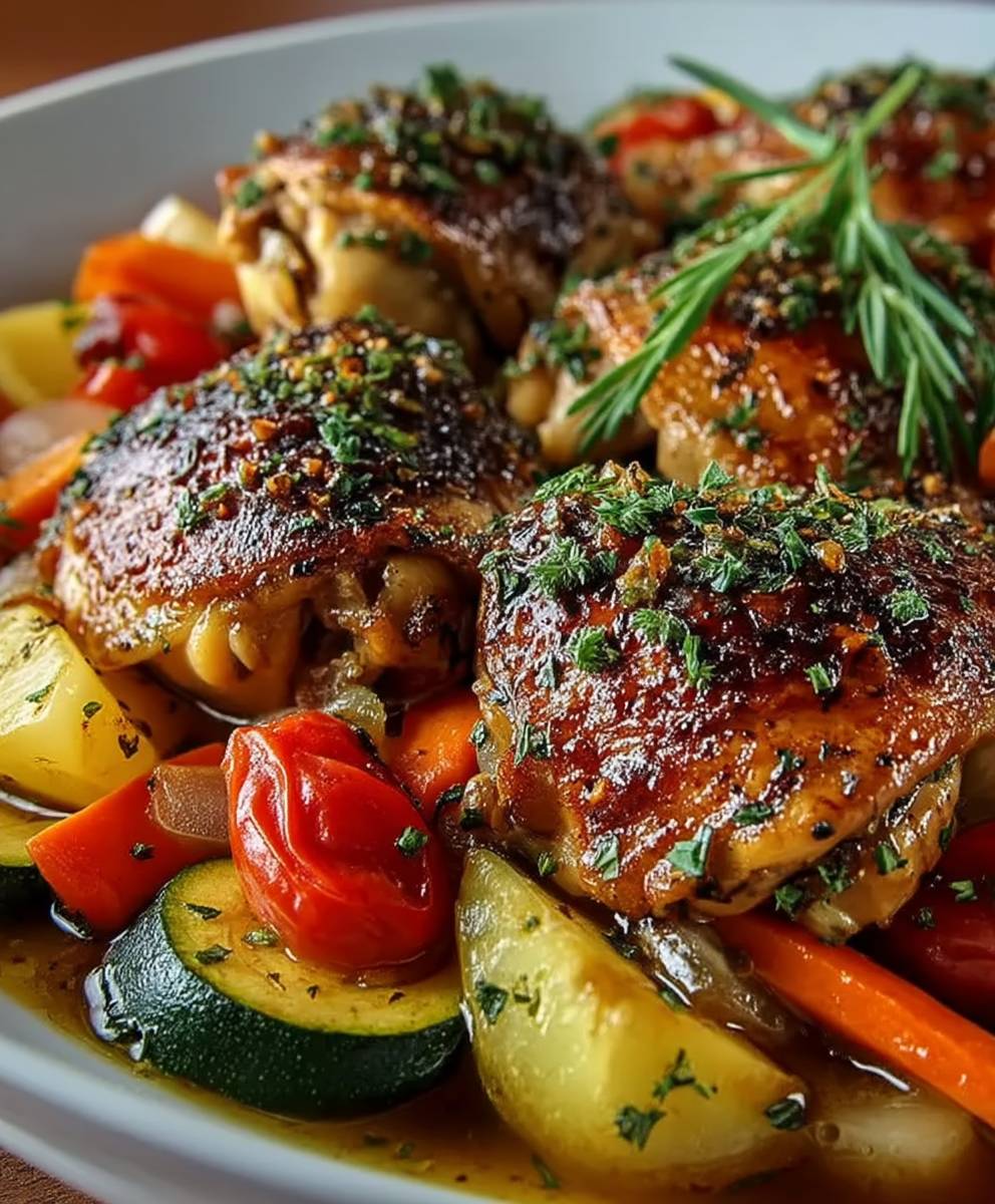 Mijoté poulet légumes