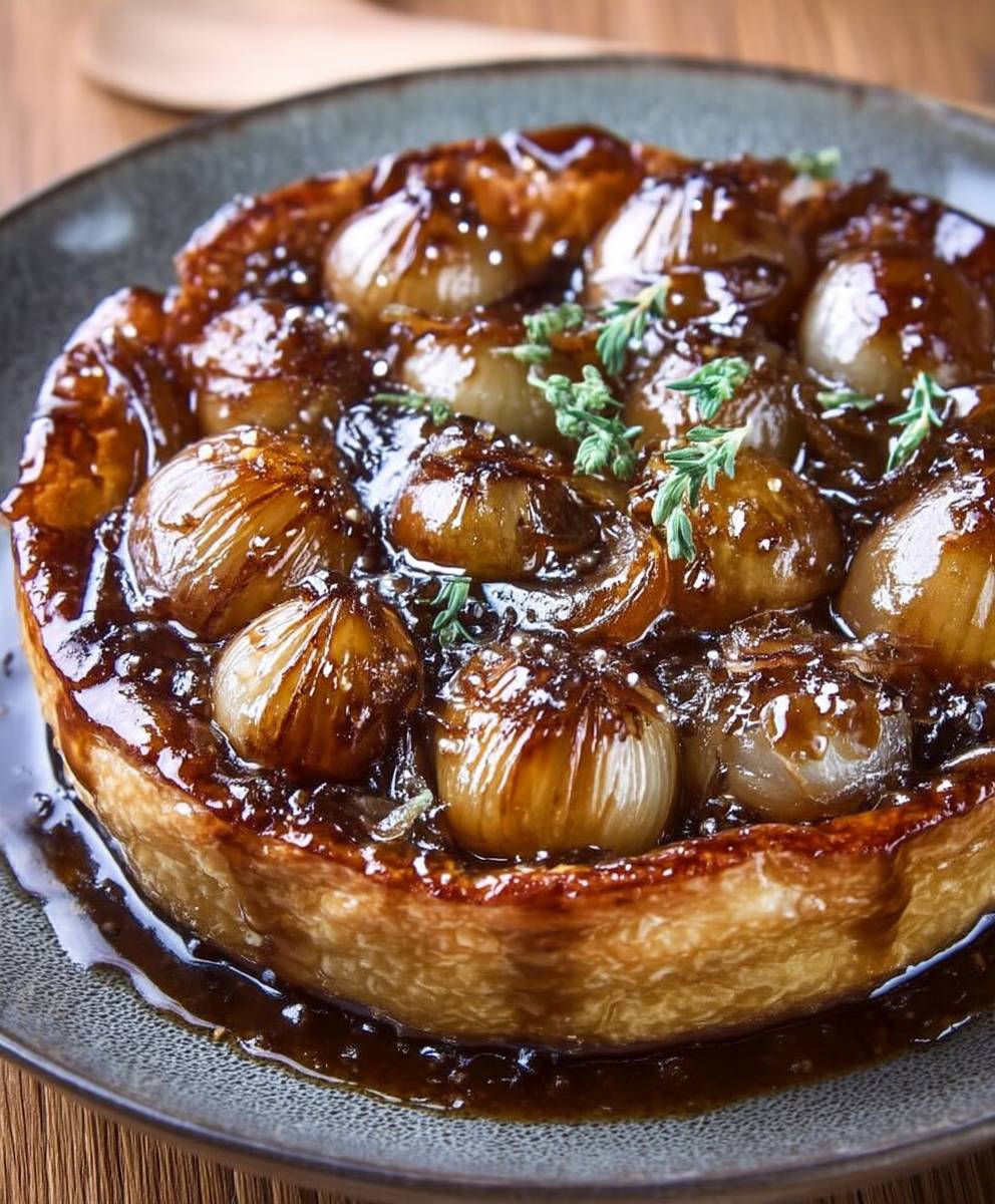 Tarte tatin aux oignons
