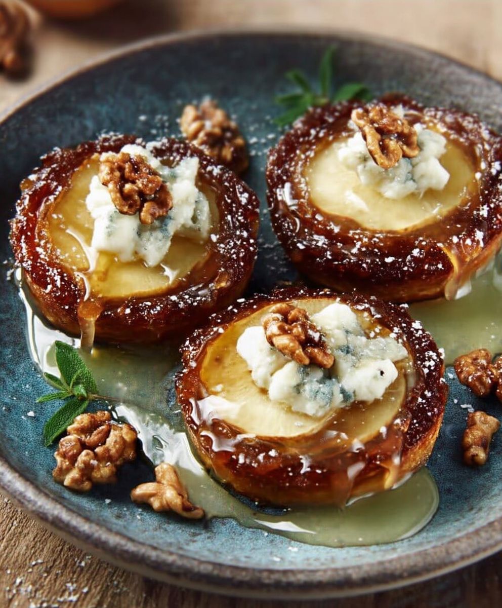 Tarte tatin poires gorgonzola