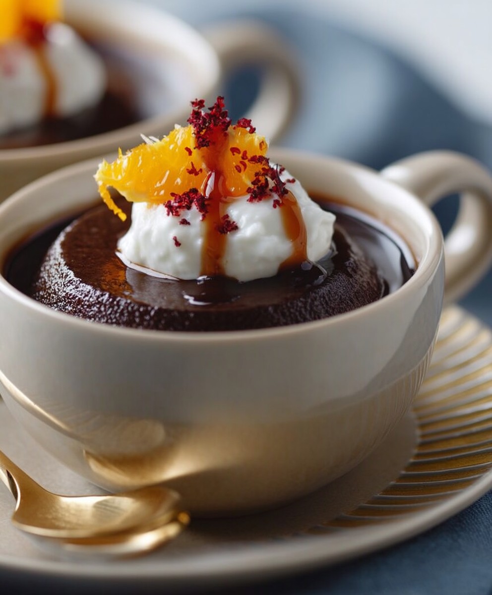 Crèmes chocolat orange