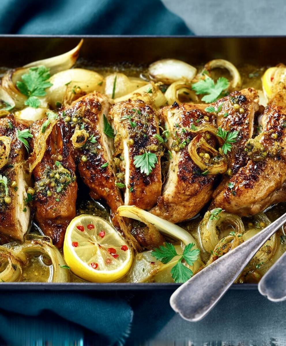 Poulet citrons confits