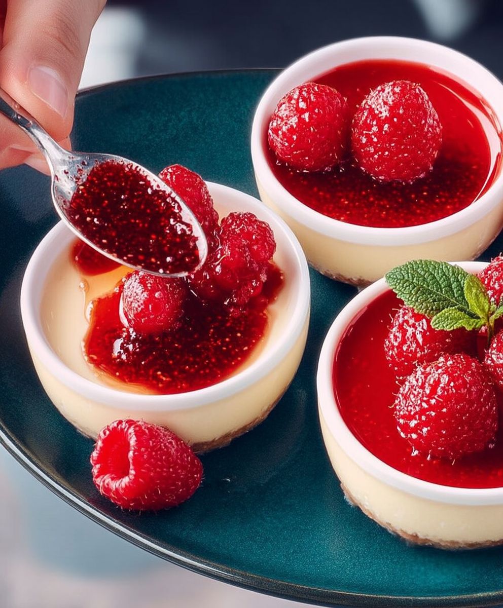 Panna cotta framboises