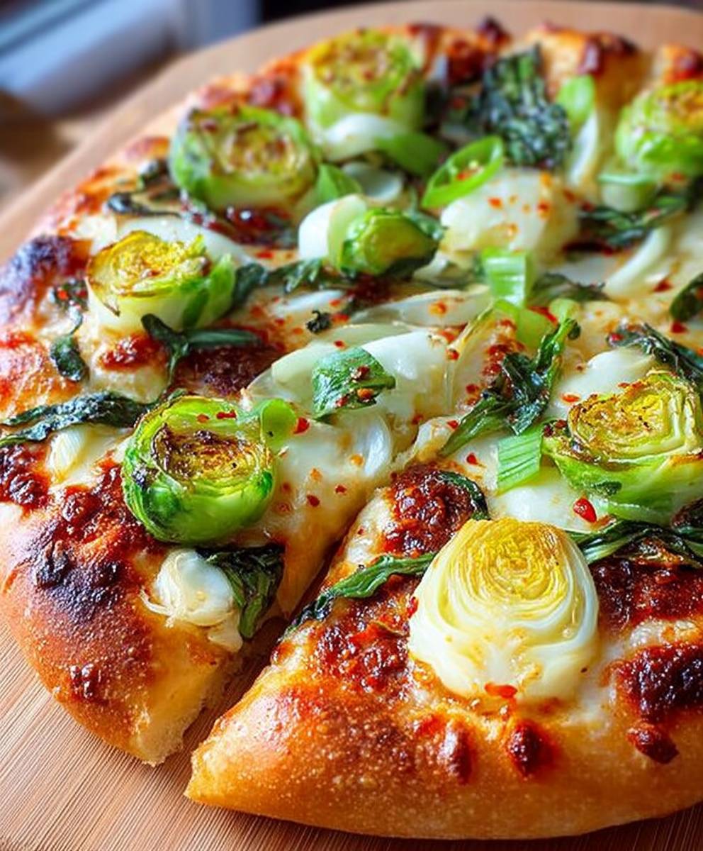 Pizza Florentine aux Poireaux