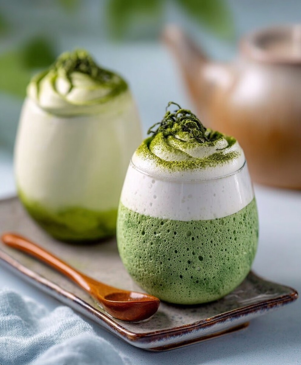 Matcha dalgona facile
