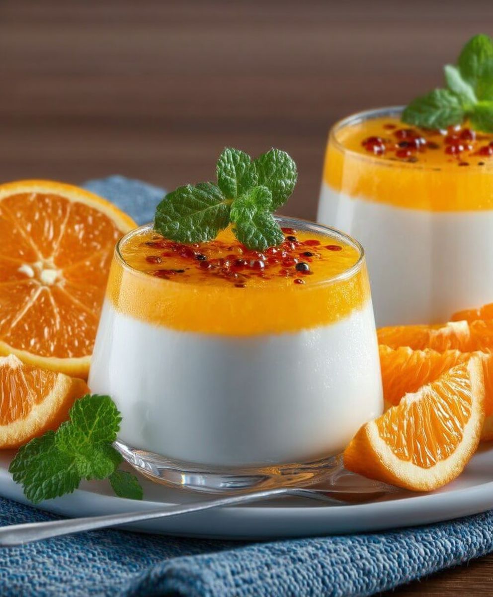 Panna cotta orange facile