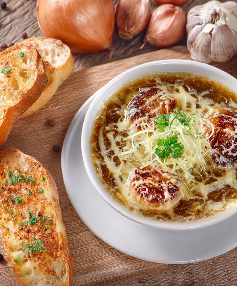 Soupe à l'oignon facile