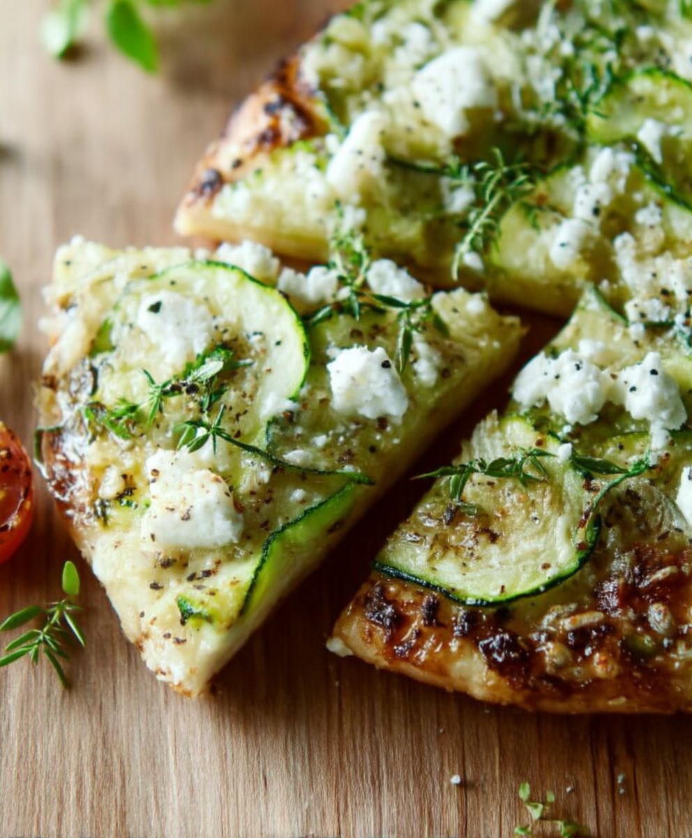 Pizza courgettes facile