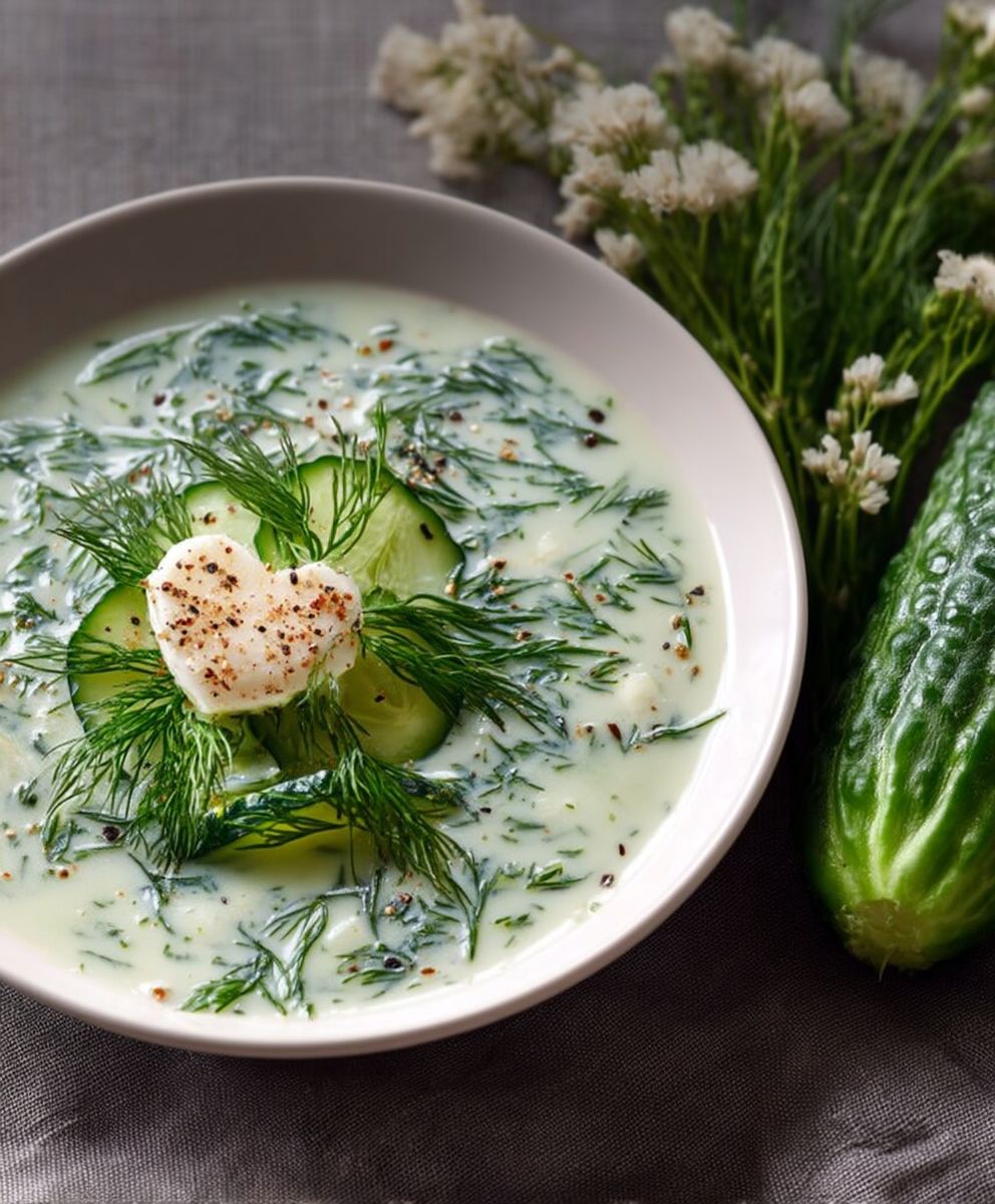 Soupe concombre aneth