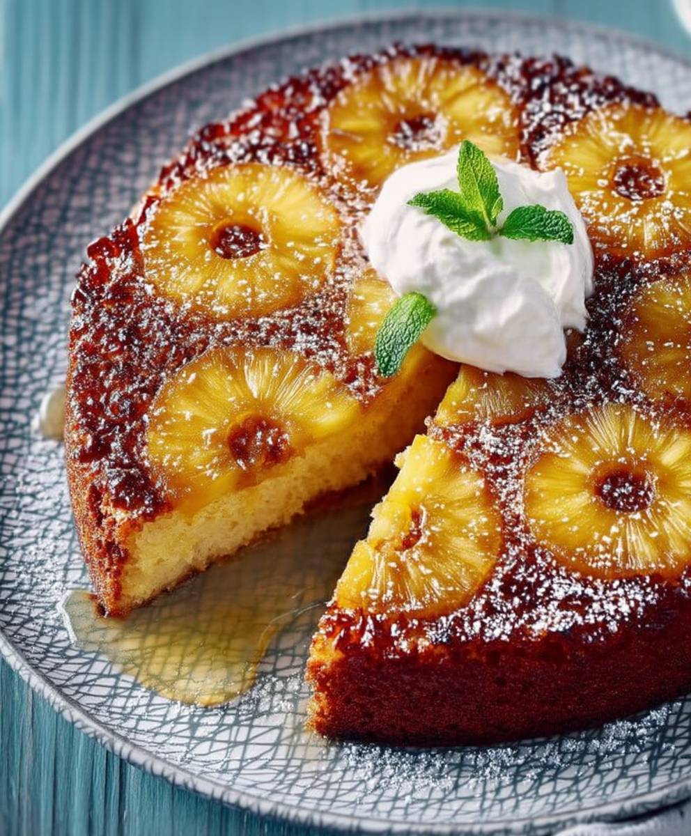 Gateau a l'ananas facile