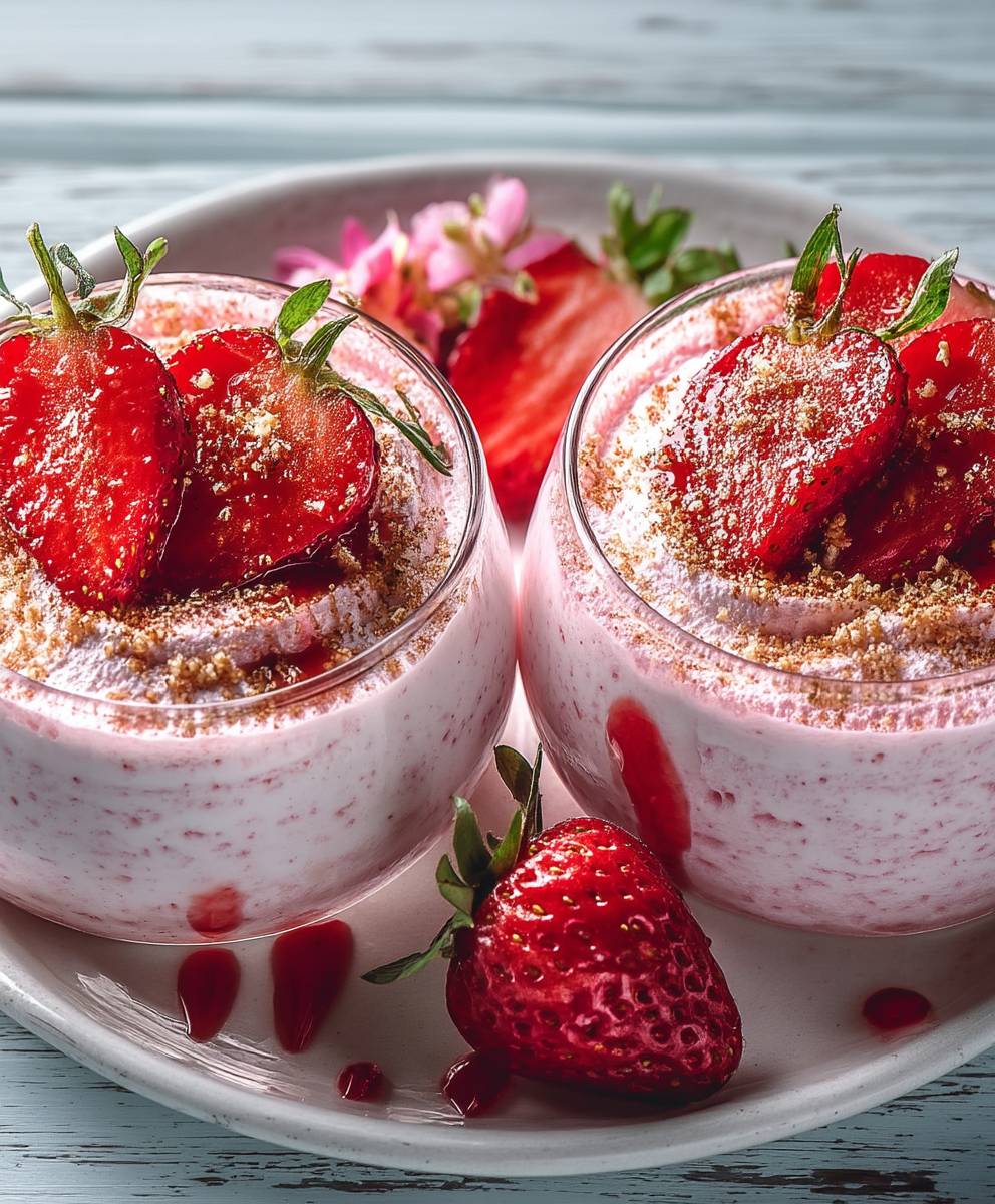 Mousse aux fraises facile