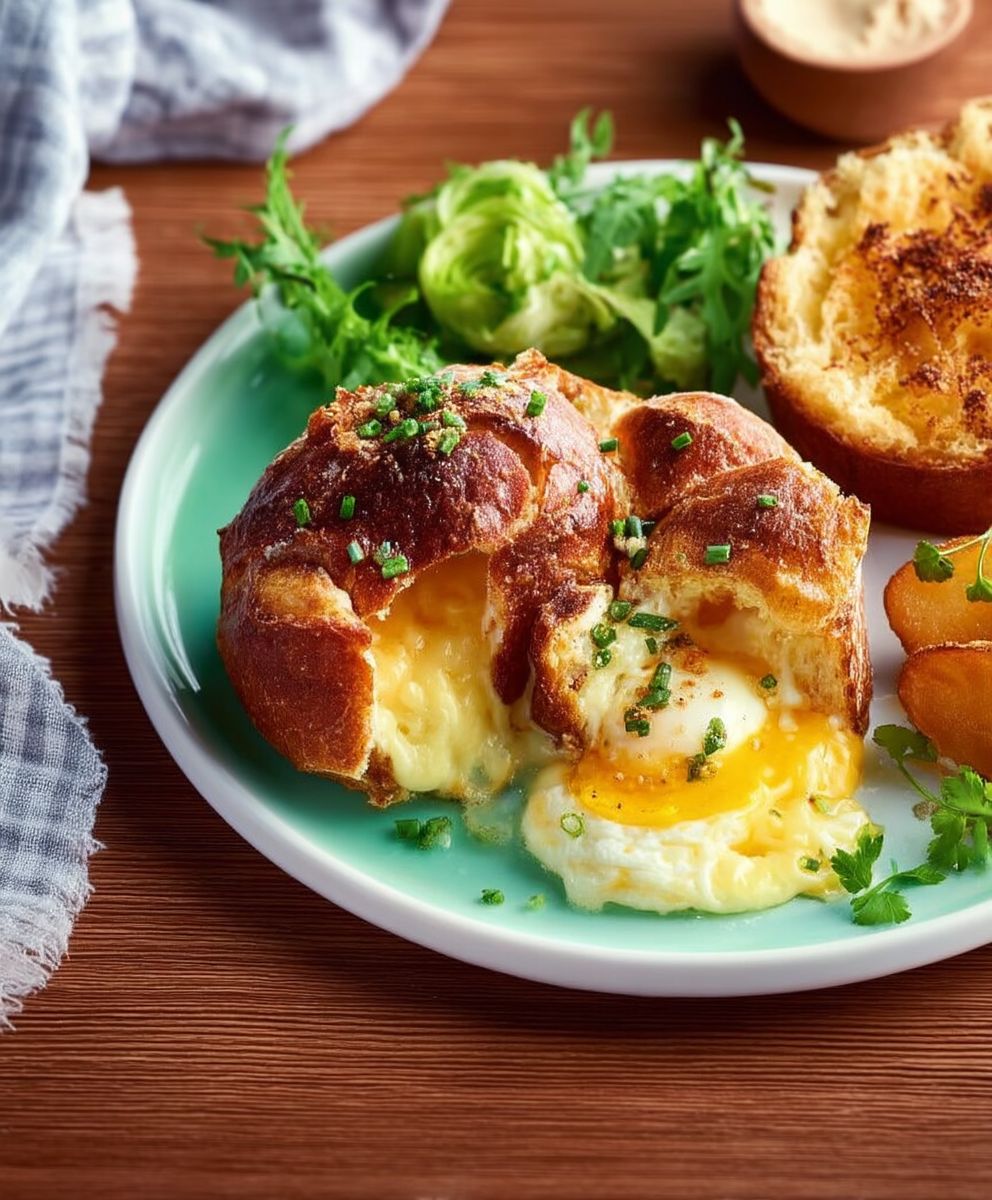 Oeufs cocotte en brioche