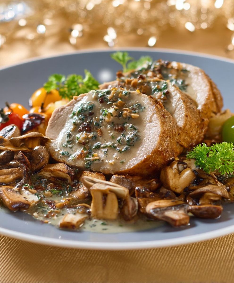Filet de porc champignons