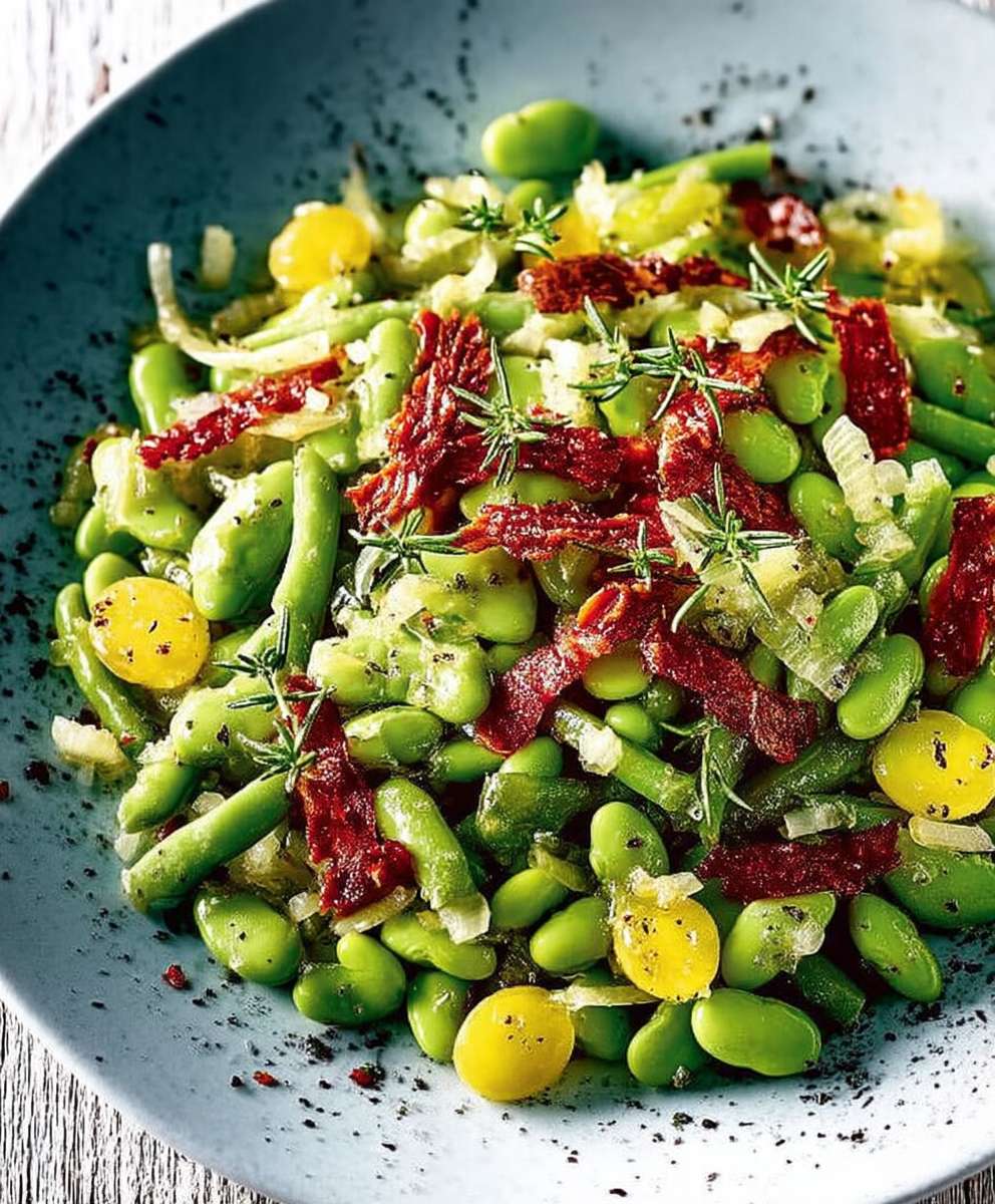 Salade de fèves facile