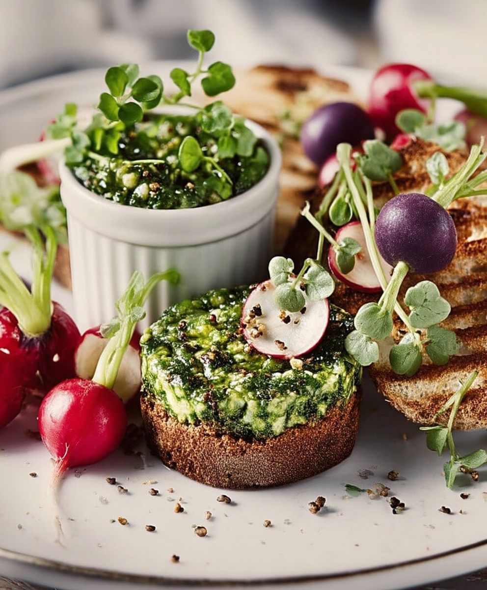 Pesto fanes de radis
