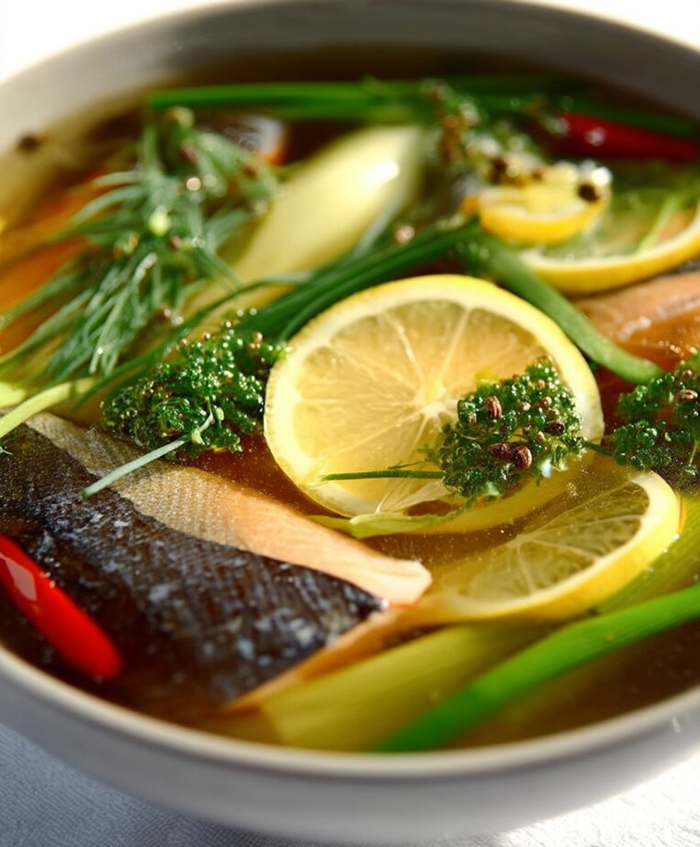 Soupe thaïe truite