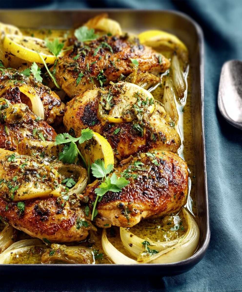 Poulet citrons confits