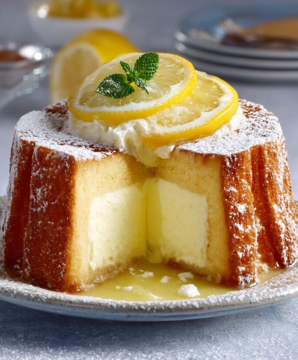 Charlotte crémeuse citron