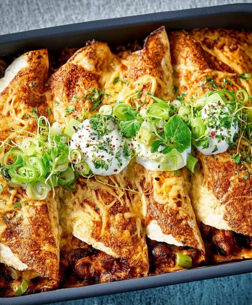 Enchiladas au cheddar