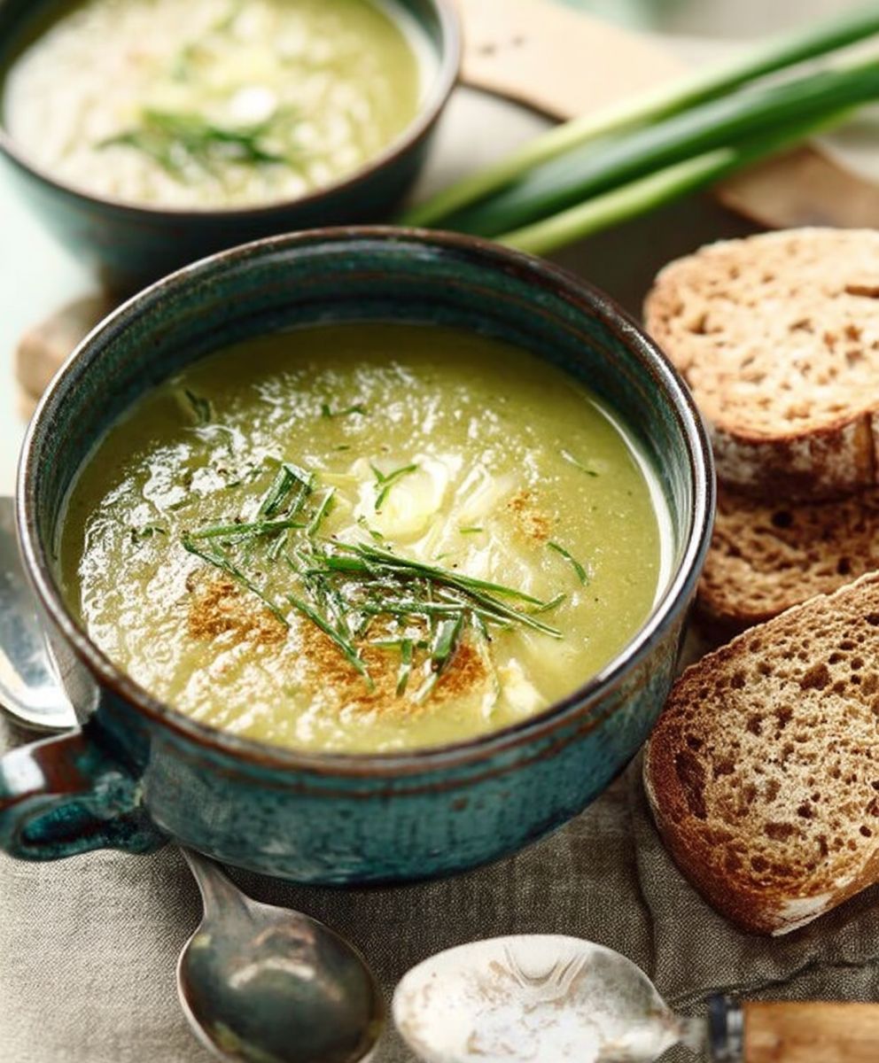 Soupe poireau pommes de terre