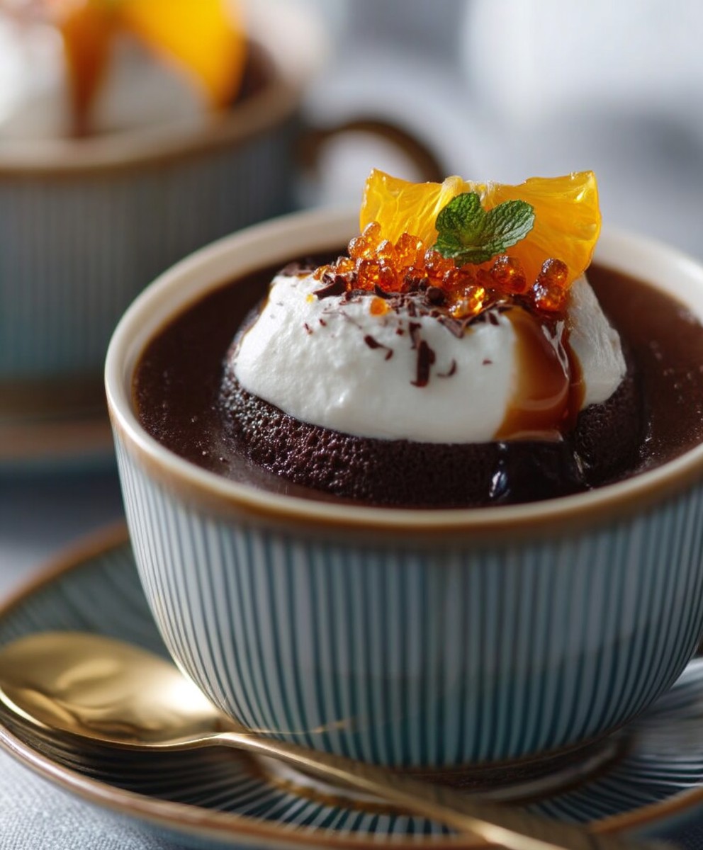 Crèmes chocolat orange