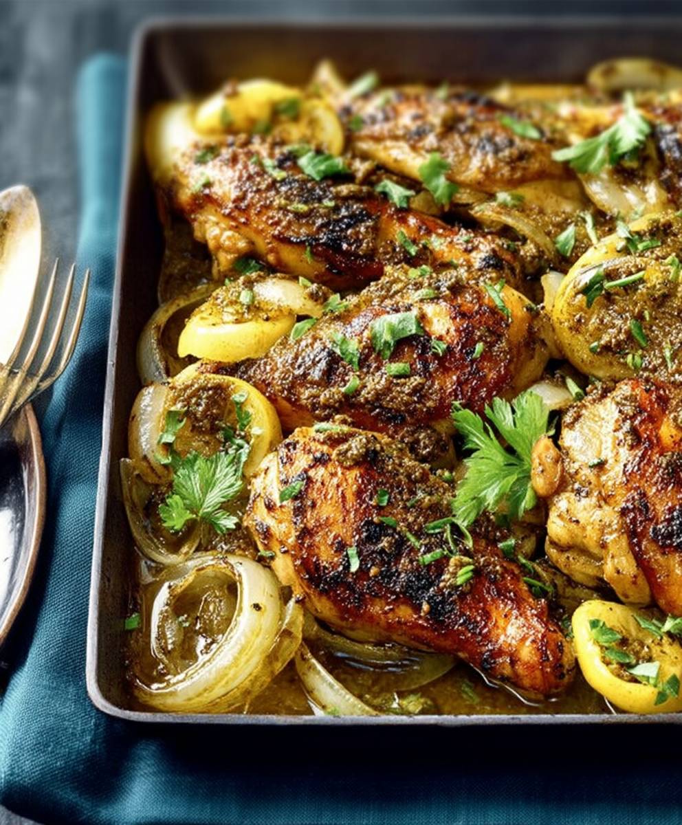 Poulet citrons confits