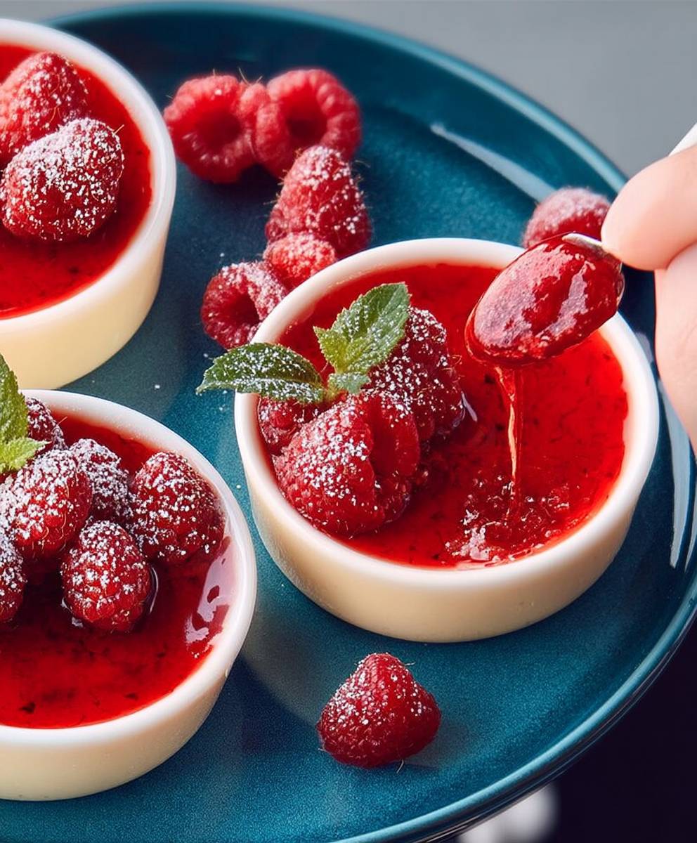 Panna cotta framboises
