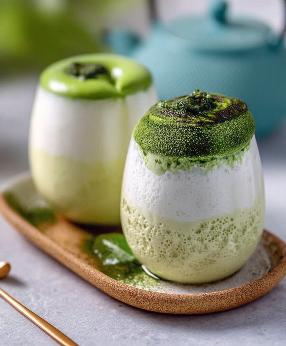 Matcha dalgona facile