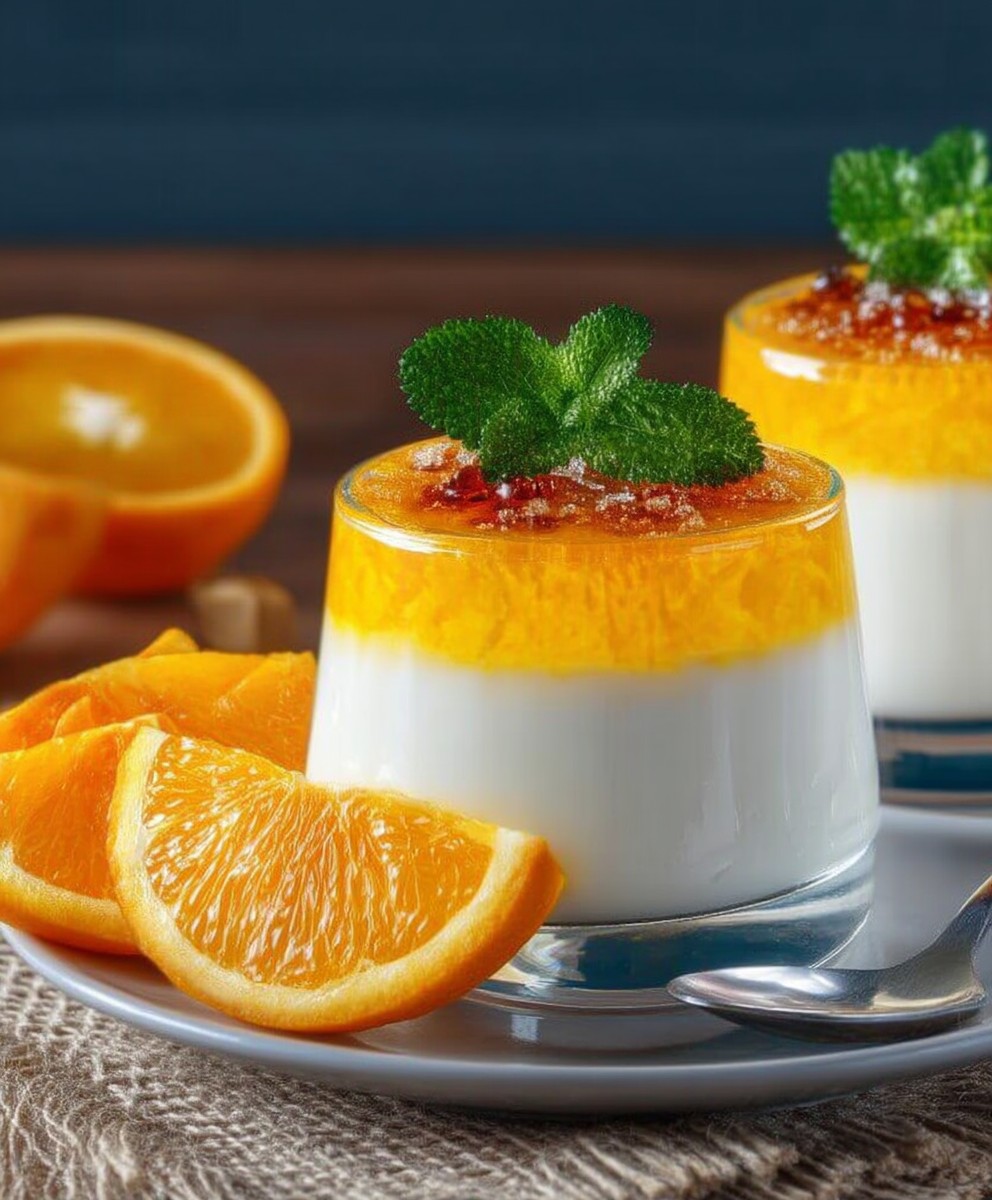 Panna cotta orange facile