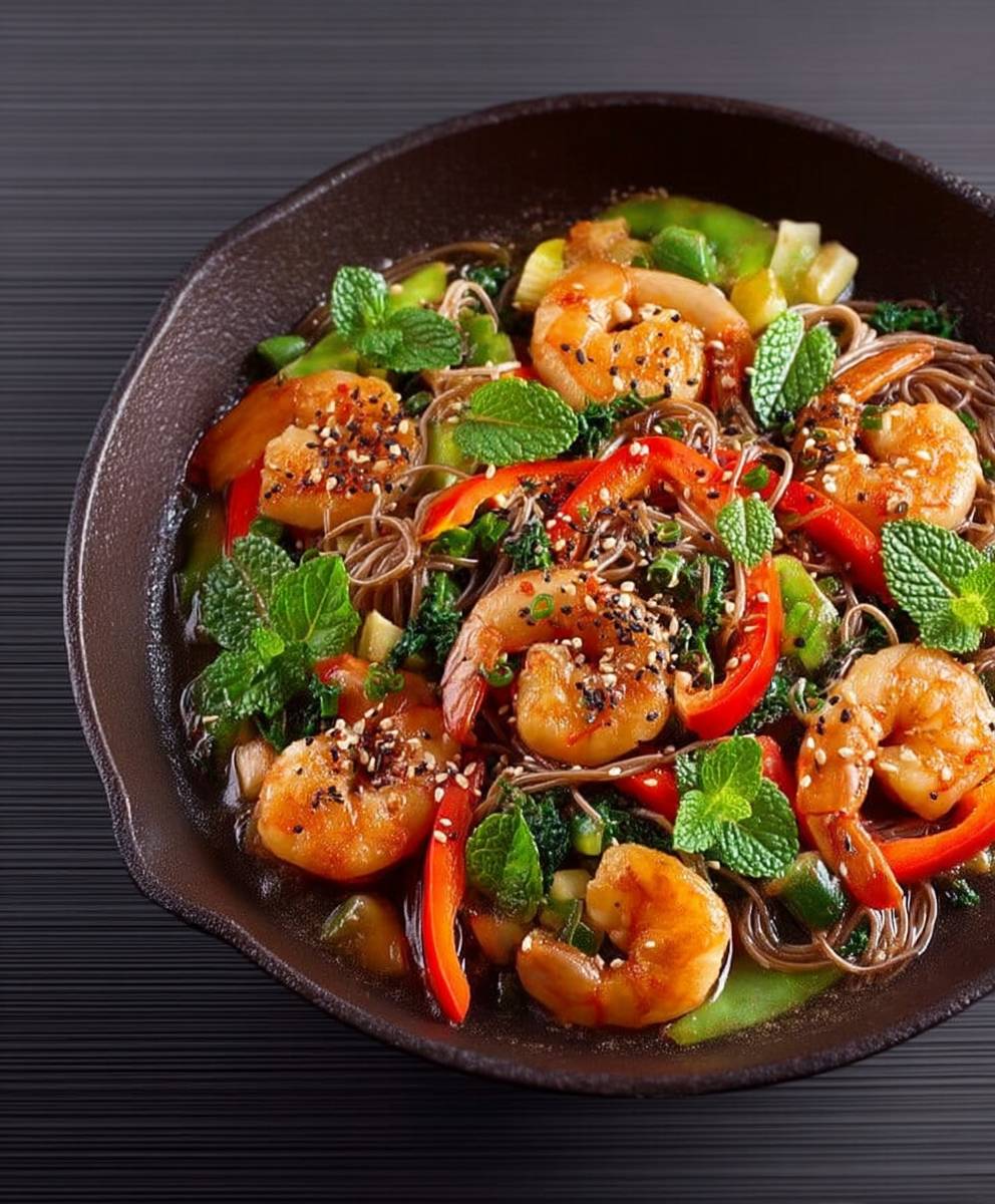 Salade thaïe crevettes