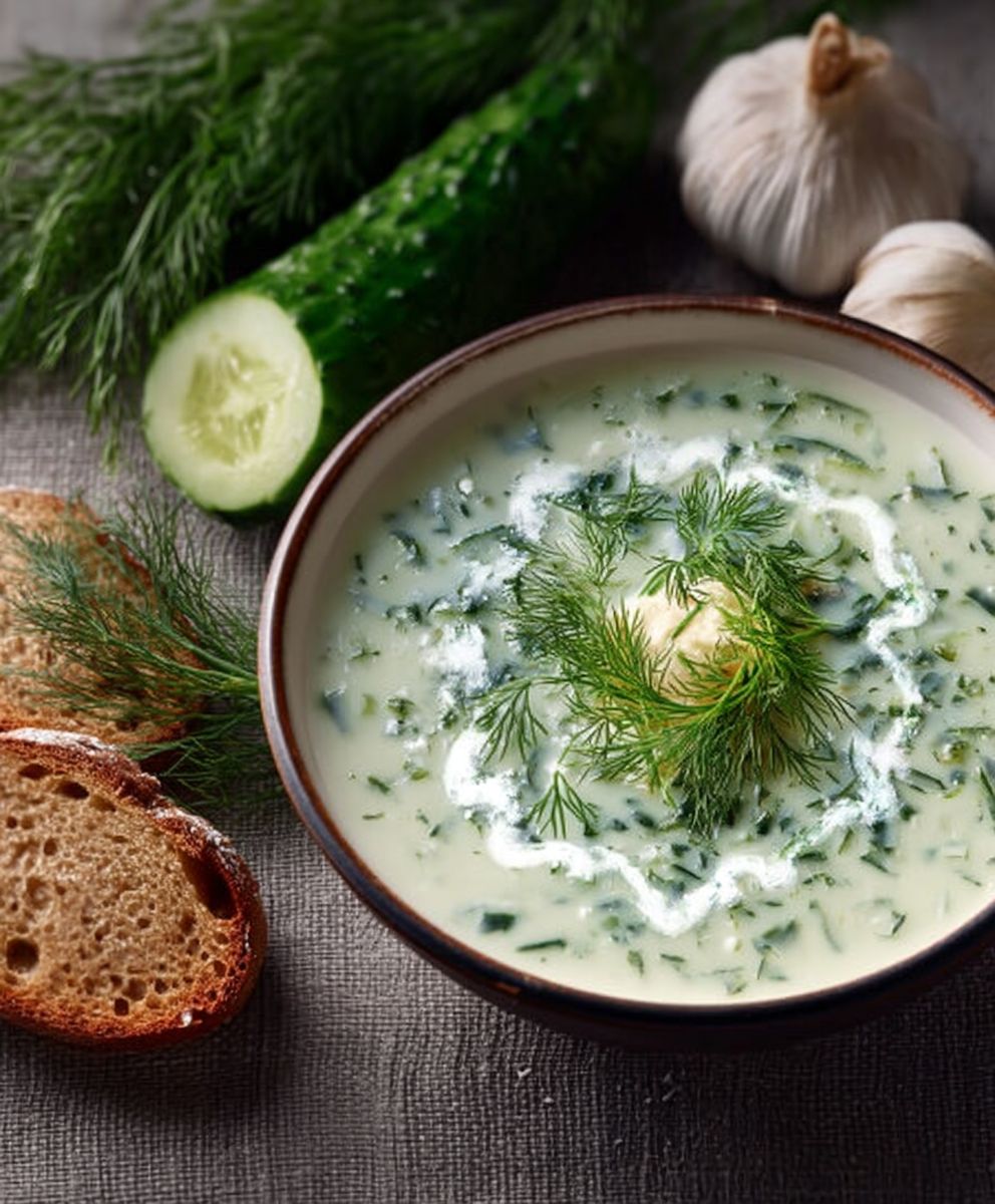 Soupe concombre aneth