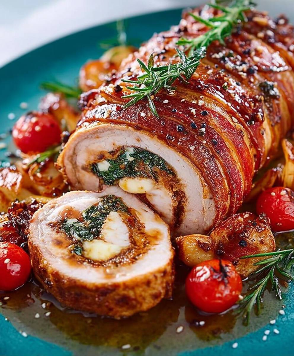 Roulé de veau aux herbes