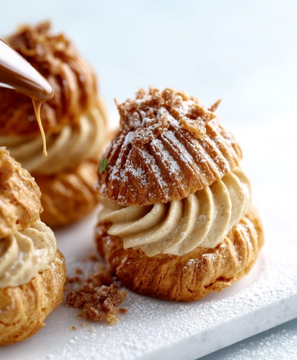 Choux à la crème pralinée