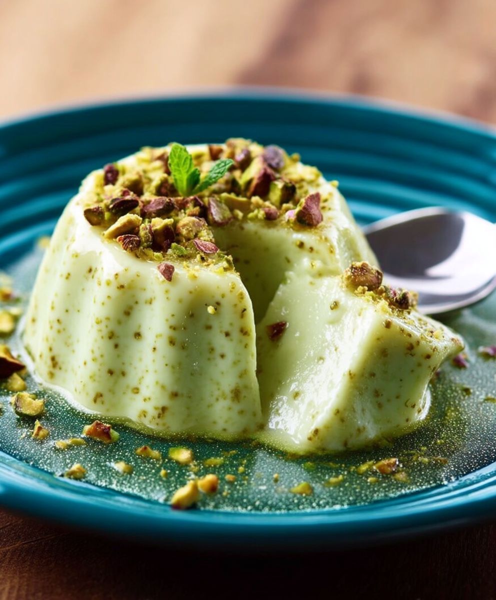 Flans à la pistache