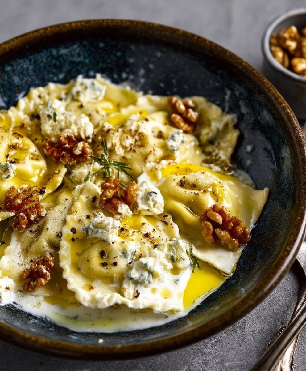 Raviolis gorgonzola facile