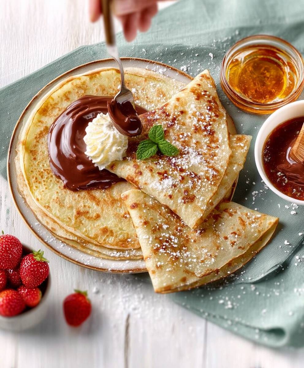 Crepes sans lactose sans gluten