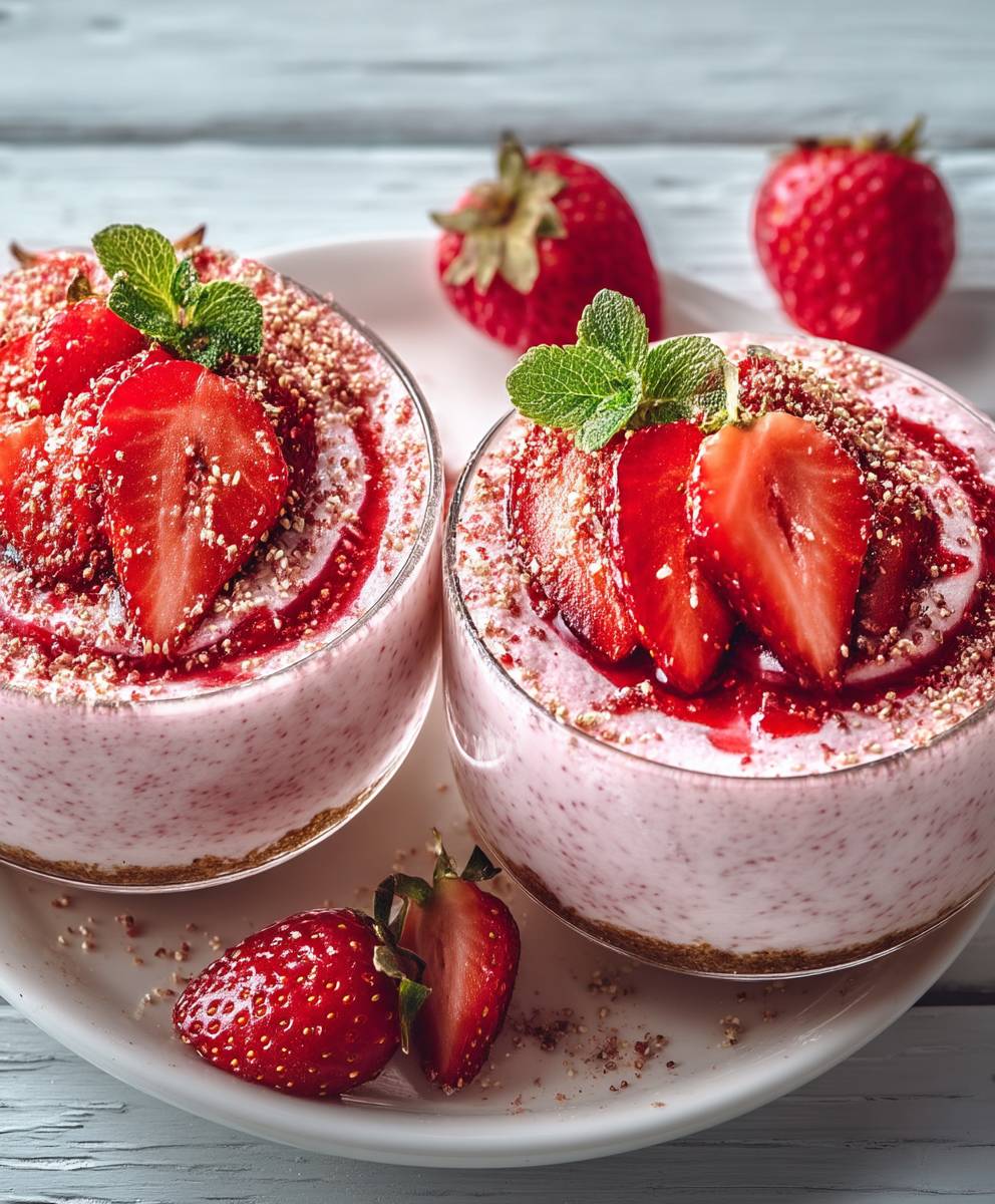 Mousse aux fraises facile