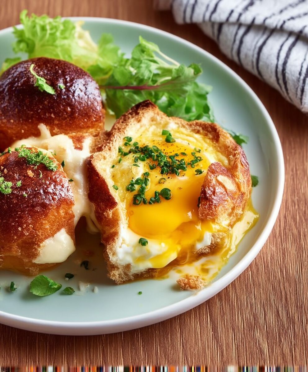 Oeufs cocotte en brioche