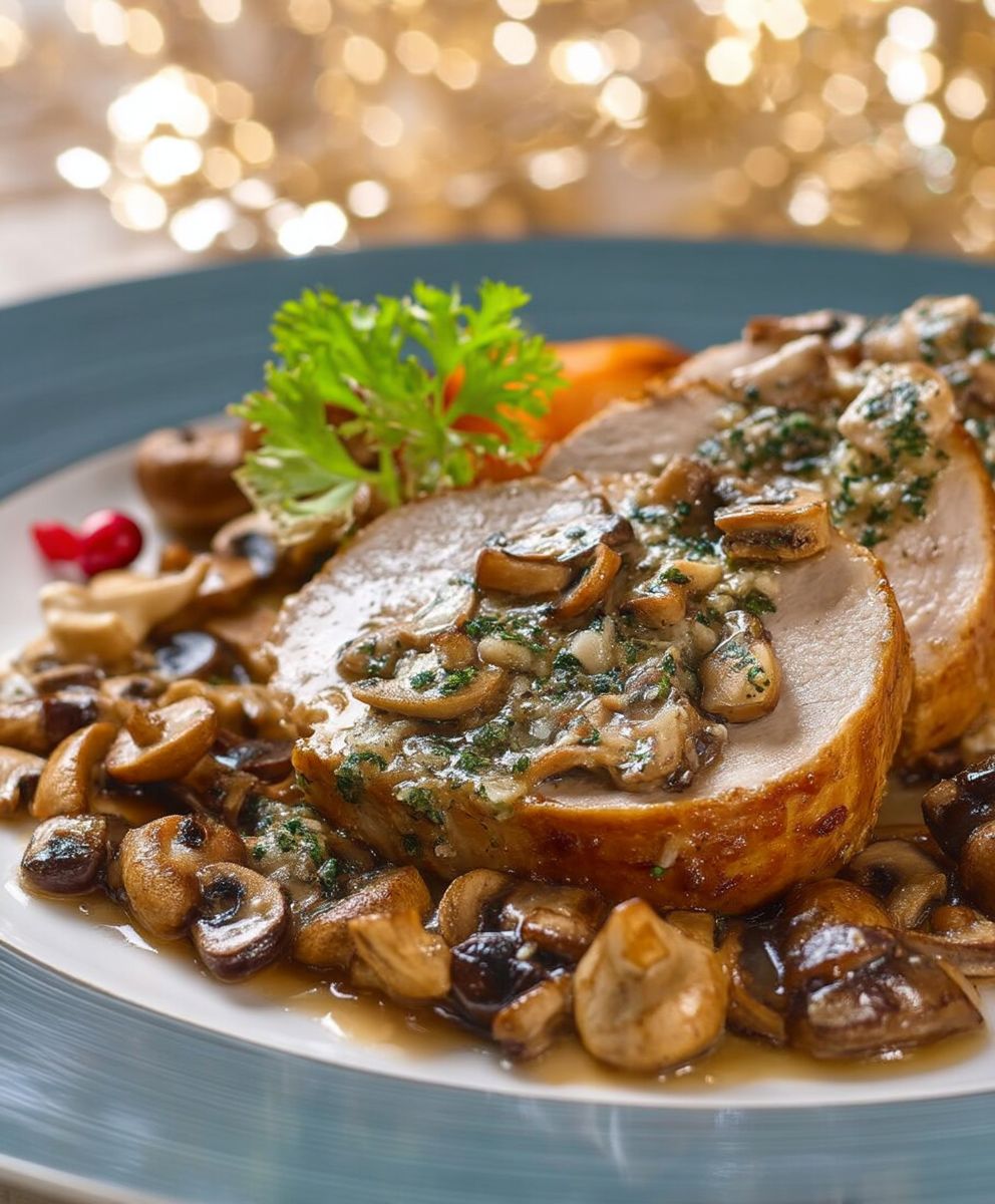 Filet de porc champignons
