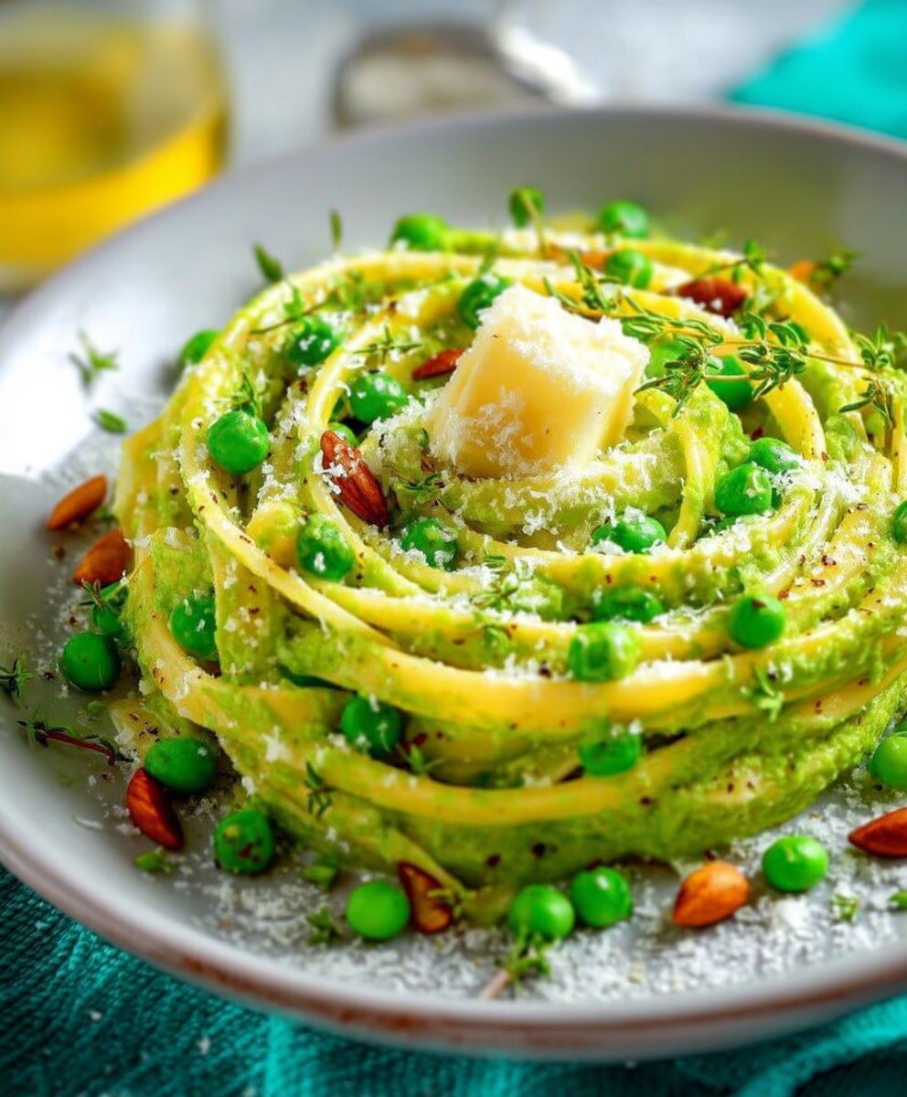 Linguine aux petits pois