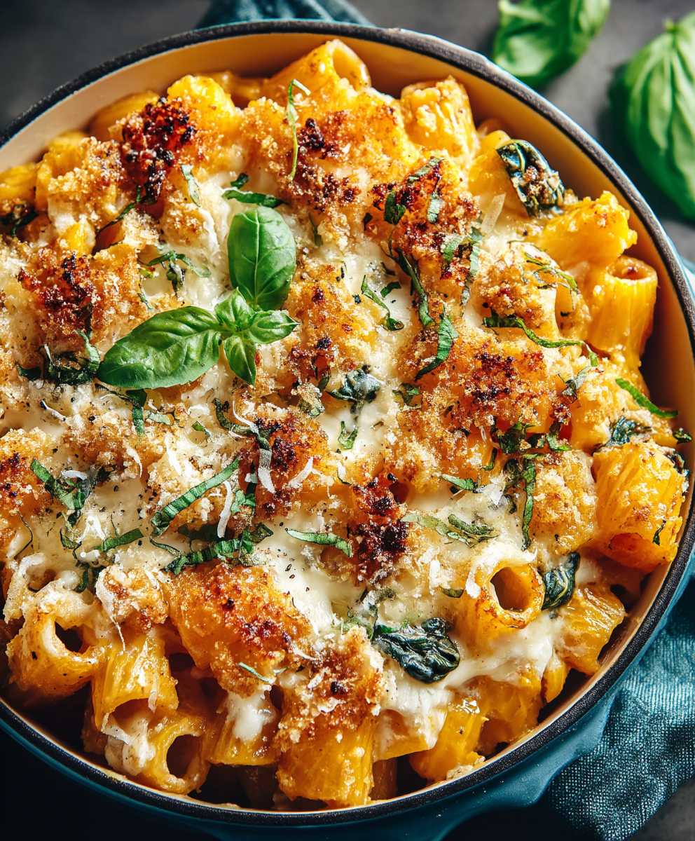 Pâtes fromage courge musquée