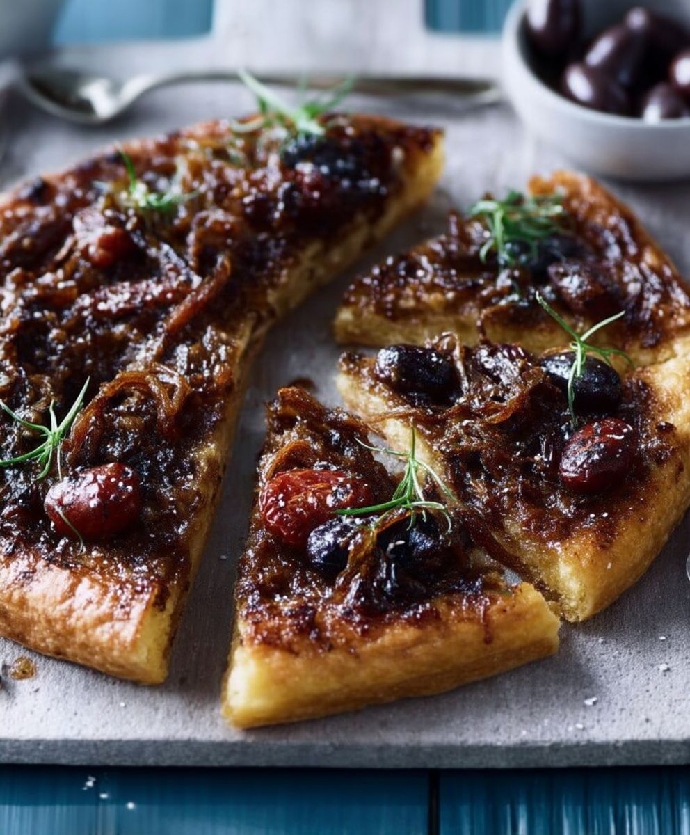 Pissaladière rouge tendre
