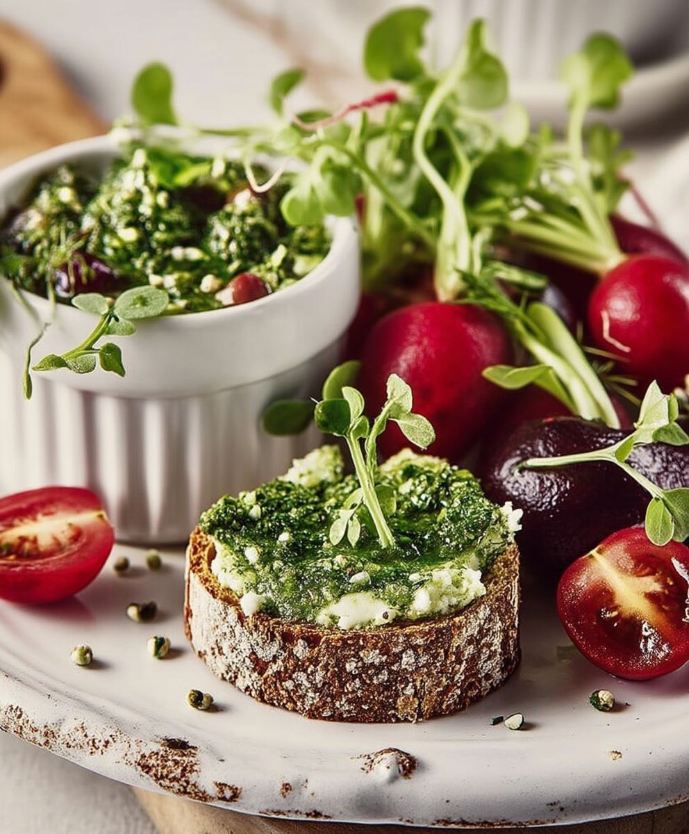 Pesto fanes de radis