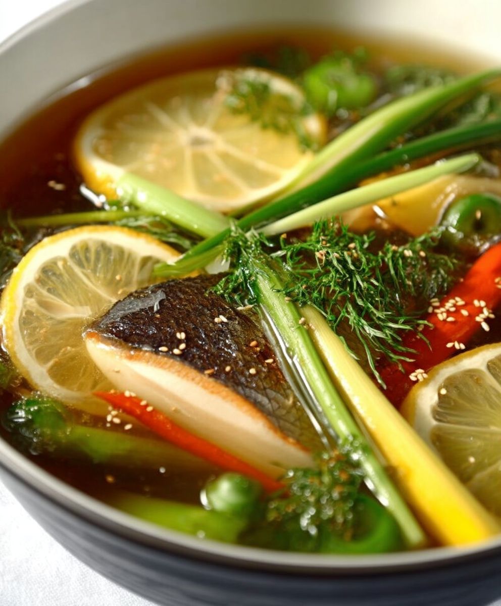 Soupe thaïe truite