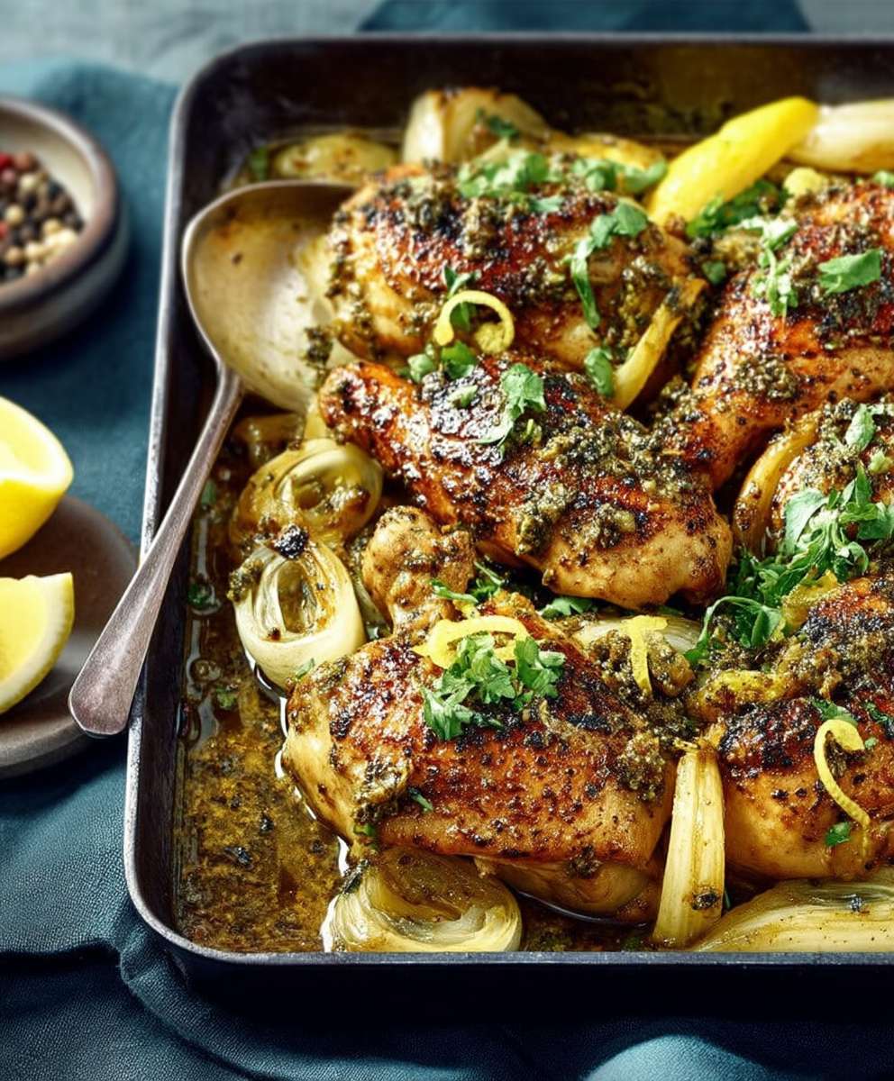 Poulet citrons confits