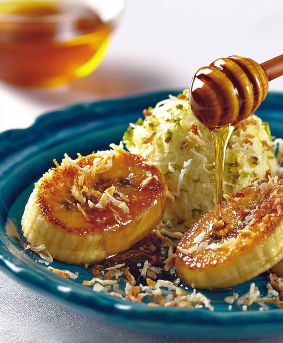 Bananes dorées au miel