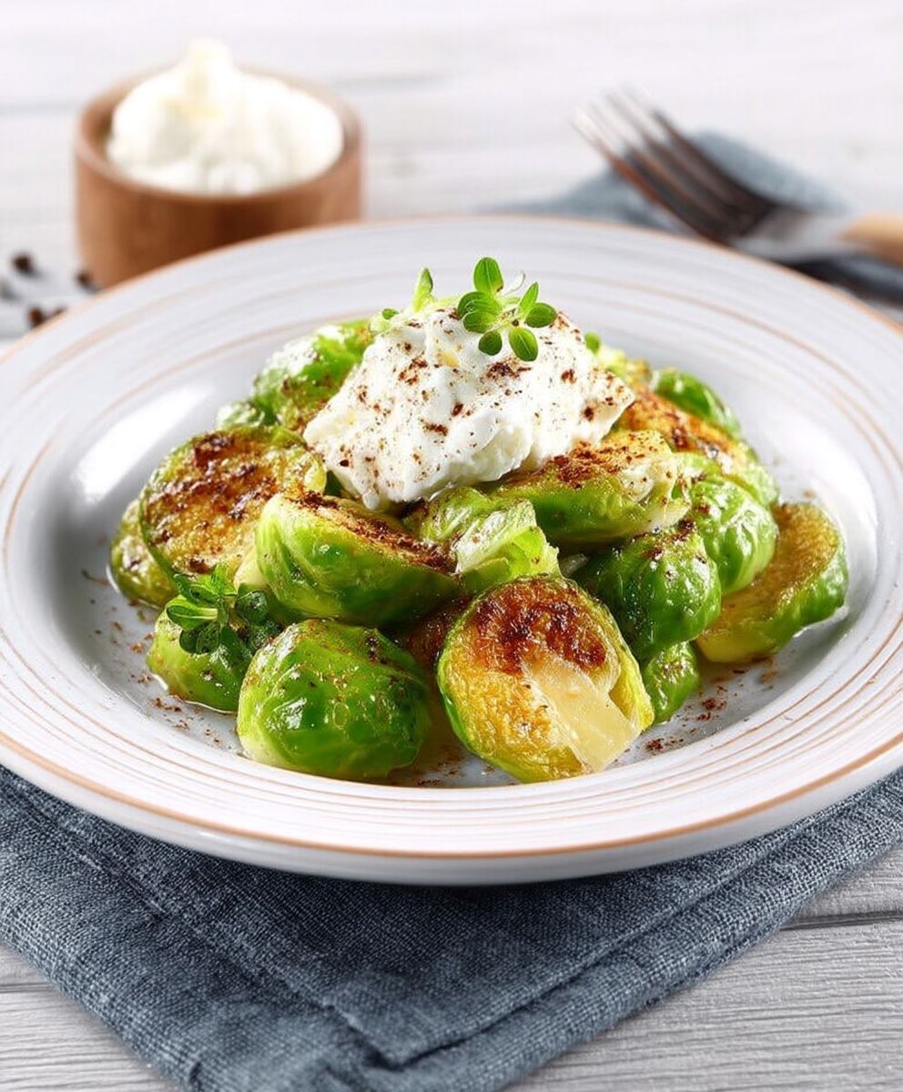 Choux de Bruxelles au chèvre