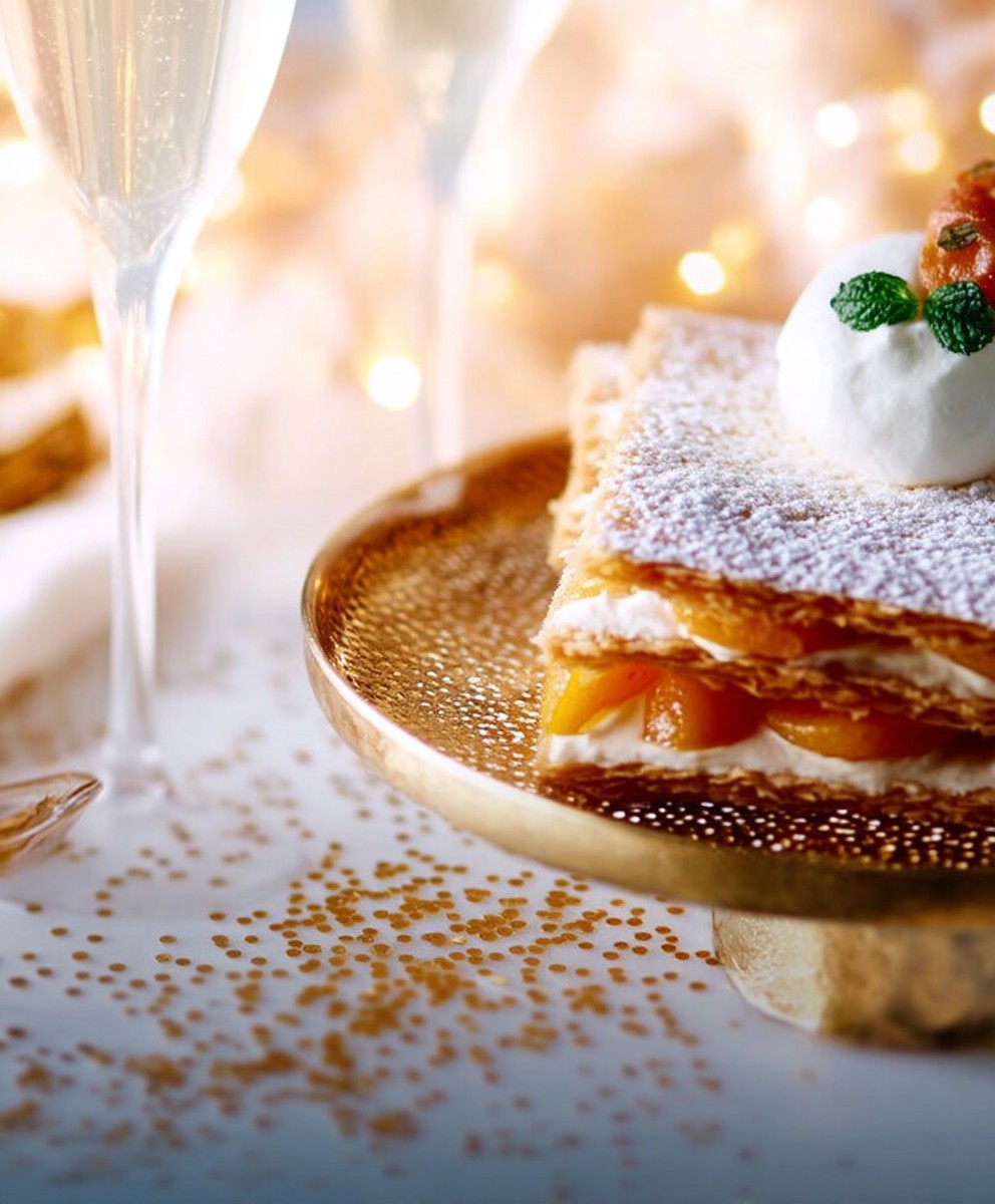 Mille feuilles aux abricots
