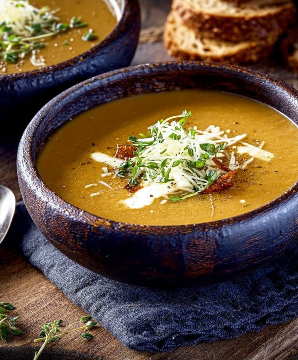 Soupe bière cheddar