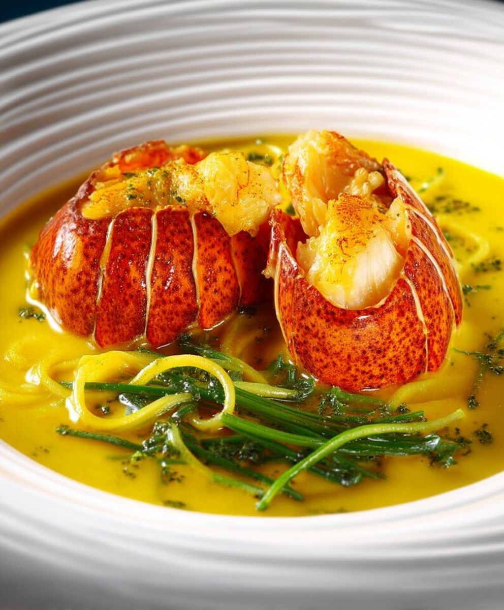 Langouste nage curry