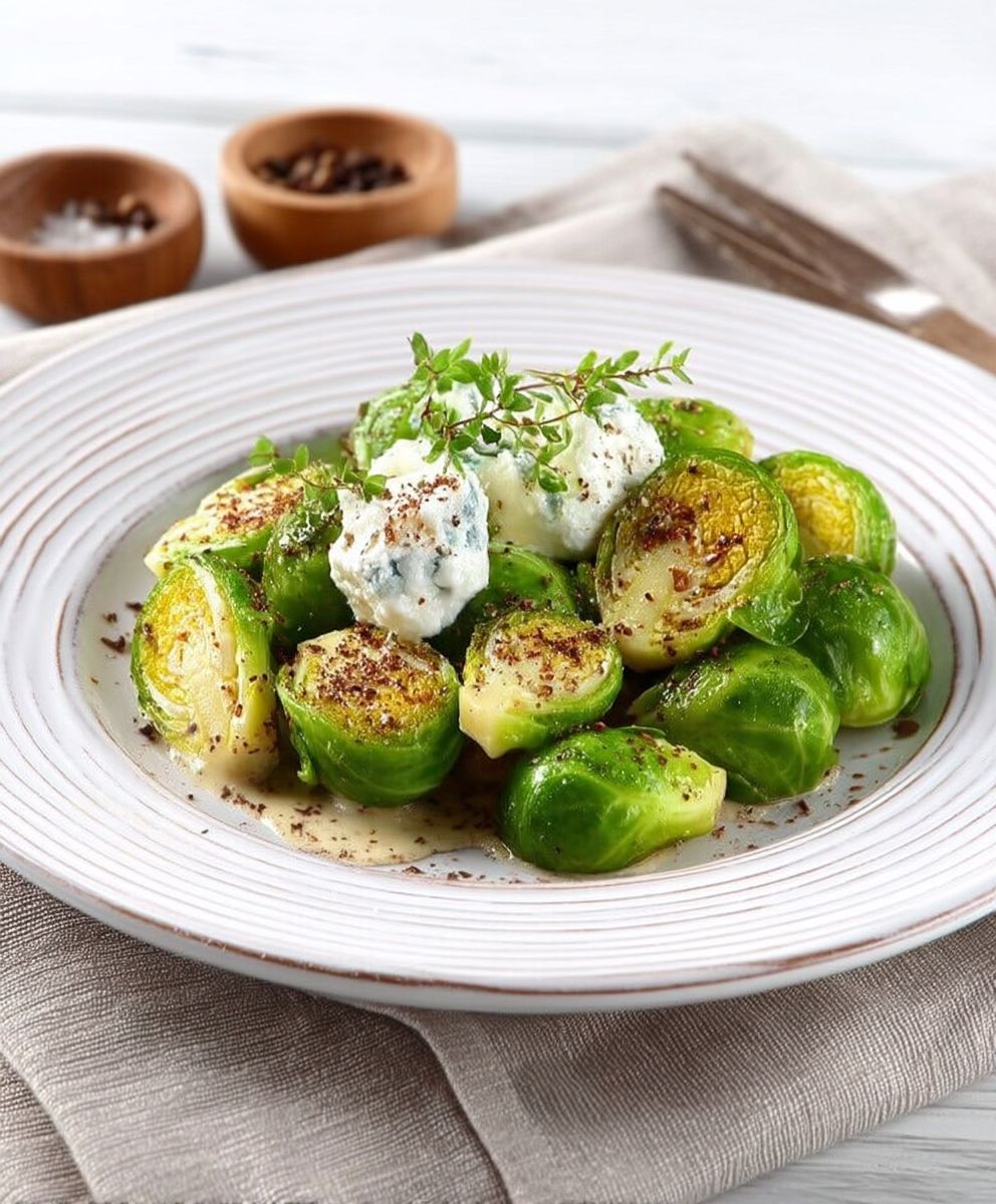 Choux de Bruxelles au chèvre